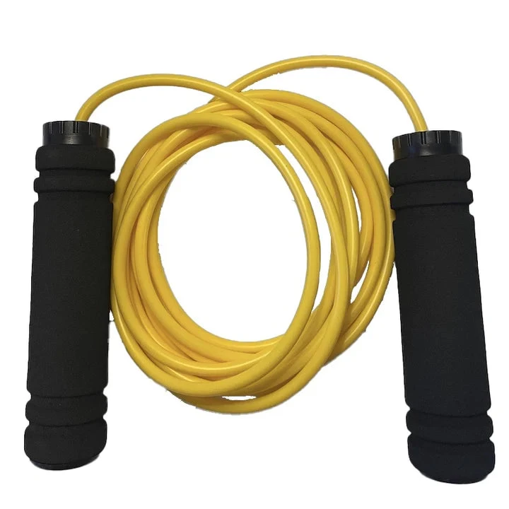 Ampro Adjustable Foam Handle 10ft PVC Skipping Jump Rope Ampro Adjustable Foam Handle 10ft PVC Skipping Jump Rope -Boxing Equipment Store Ampro Foam Handle Adjustable Skipping Bearing Rope