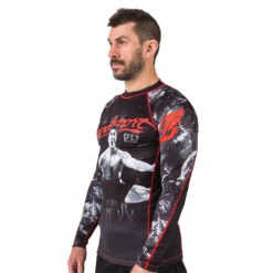 Fusion Fight Gear Bloodsport Rashguard Rash Guard -Boxing Equipment Store Bloodsport rashguard left angle