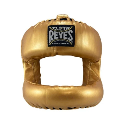 Cleto Reyes Facesaver with Nylon Bar Headgear Head Gear Solid Gold Cleto Reyes Facesaver With Nylon Bar Headgear Head Gear Solid Gold -Boxing Equipment Store CletoReyesFacesaverHeadgear Redesigned with Nylon Bar Gold