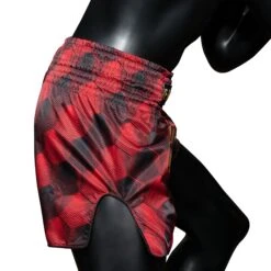Fairtex Muay Thai Shorts Red/Black BS1919 -Boxing Equipment Store FairtexCanadaBS1919RedBlackMuayThaiShorts3