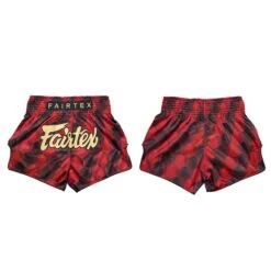 Fairtex Muay Thai Shorts Red/Black BS1919 -Boxing Equipment Store FairtexCanadaBS1919RedBlackMuayThaiShorts4