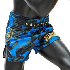 Fairtex Muay Thai Shorts BS1917 Jubilee Blue Camo -Boxing Equipment Store FairtexCanadaJubileeBlueCamoMuayThaiShorts2