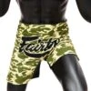 Fairtex MMA Shorts Sandy Camo Green -Boxing Equipment Store FairtexCanadaMMAShortsSandyCamoGreen
