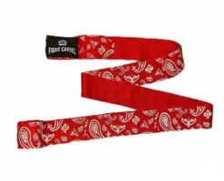 Fight Cartel 180" Hand Wraps Handwraps Various Colours/Designs -Boxing Equipment Store FightCartelRedBandanaHandWraps2