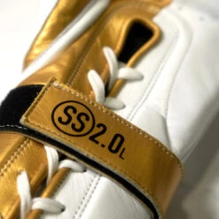 Fortress Boxing SS2.0 Lace-Up Boxing Gloves White/Gold -Boxing Equipment Store FortressBoxingCanadaSS2.0lace upTRAININGSPARRINGGLOVESwhite213