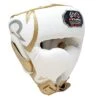 Rival Boxing RHG100 Professional Headgear White/Gold -Boxing Equipment Store RIVALboxingcanadaRHG100PROFESSIONALHEADGEARwhitegold