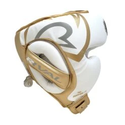 Rival Boxing RHG100 Professional Headgear White/Gold -Boxing Equipment Store RIVALboxingcanadaRHG100PROFESSIONALHEADGEARwhitegold4