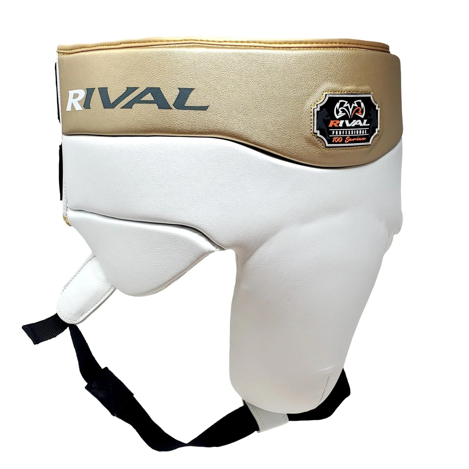 Rival RNFL100 Professional Groin Protector White/Gold Rival RNFL100 Professional Groin Protector White/Gold -Boxing Equipment Store RivalRNFL100ProfessionalProtectorwhitegold