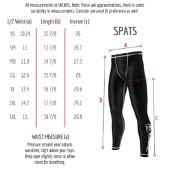 Phalanx Pulsar Spats Compression Leggings Pants -Boxing Equipment Store Spats Size Chart 800x 953ba5b1 e3a5 4b8b baf2 e6bf51bcd660