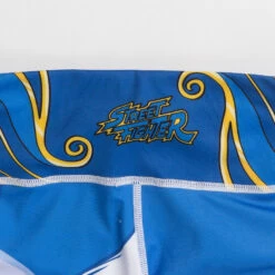 Fusion Fight Gear Chun Li Street Fighter Ladies Spats Compression Pants -Boxing Equipment Store Street Fighter Chun Li spats waistband back product