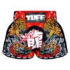 TUFF Muay Thai Shorts Retro Style Red Chinese Dragon & Tiger -Boxing Equipment Store TUFFMuayThaiBoxingShortsNewRetroStyleRedChineseDragonandTiger
