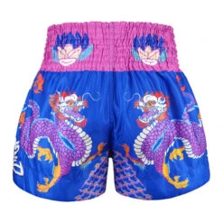 TUFF Muay Thai Shorts Dragonforce Pink Blue -Boxing Equipment Store TUFFMuayThaiBoxingShortscanadapinkblueDragonforce3