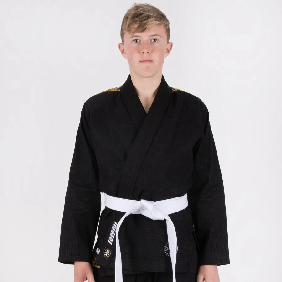 Tatami Fightwear Childrens/Kids Nova Jiu Jitsu Gi Black FREE White Belt Tatami Fightwear Childrens/Kids Nova Jiu Jitsu Gi Black FREE White Belt -Boxing Equipment Store TatamikidsBJJGICANADAabsoluteblack kids