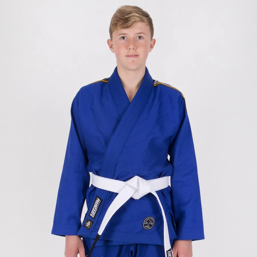Tatami Fightwear Childrens/Kids Nova Jiu Jitsu Gi Blue FREE White Belt Tatami Fightwear Childrens/Kids Nova Jiu Jitsu Gi Blue FREE White Belt -Boxing Equipment Store TatamikidsBJJGICANADAabsolutebluekids2