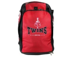 Twins BAG5 Backpack Convertible Duffel Gym Bag Red -Boxing Equipment Store TwinsCanadabackpackgymbagduffleduffelred2