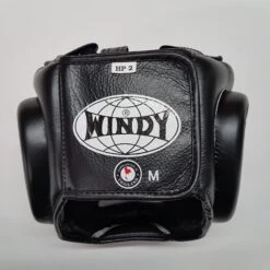 Windy Cheek & Chin Sparring Headgear Head Gear HP-2 Black -Boxing Equipment Store WindyMuayThaiHeadgearCheekChinSparringHP 23