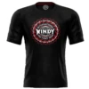 Windy Muay Thai Black Lotus Logo Short Sleeve T-Shirt -Boxing Equipment Store WindyMuayThaitshirtlotuslogo