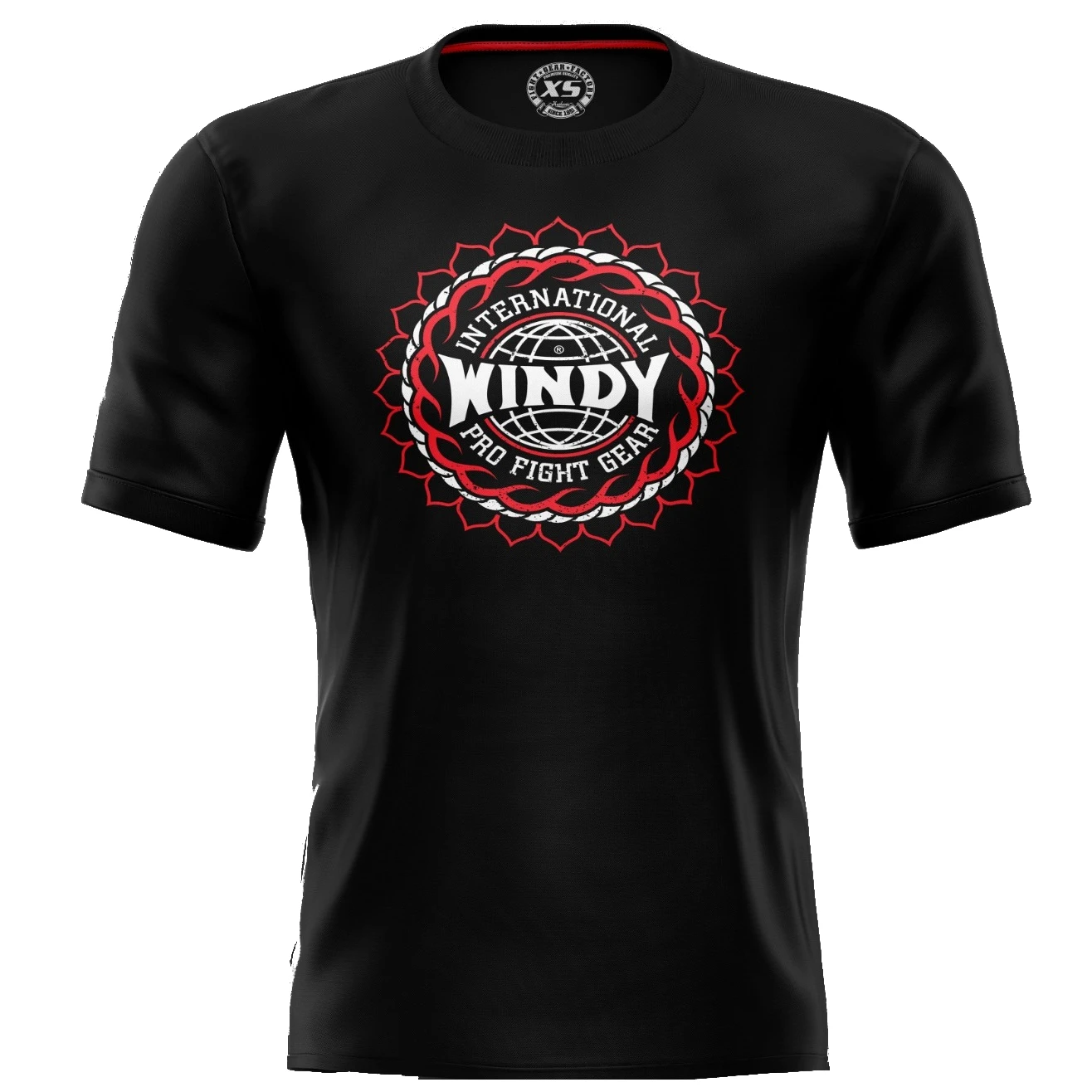 Windy Muay Thai Black Lotus Logo Short Sleeve T-Shirt Windy Muay Thai Black Lotus Logo Short Sleeve T-Shirt -Boxing Equipment Store WindyMuayThaitshirtlotuslogo