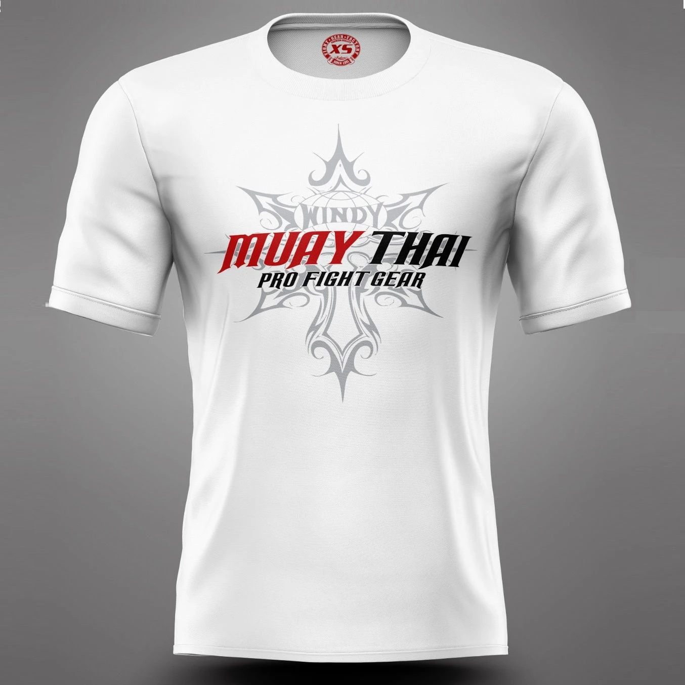 Windy Muay Thai White Short Sleeve T-Shirt Windy Muay Thai White Short Sleeve T-Shirt -Boxing Equipment Store Windymuaythaiwhitetshirt
