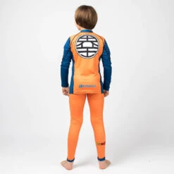 Fusion Fight Gear Dragon Ball Z Goku Kids Spats Pants -Boxing Equipment Store dragonballzgokuorangeKIDSrashguard4
