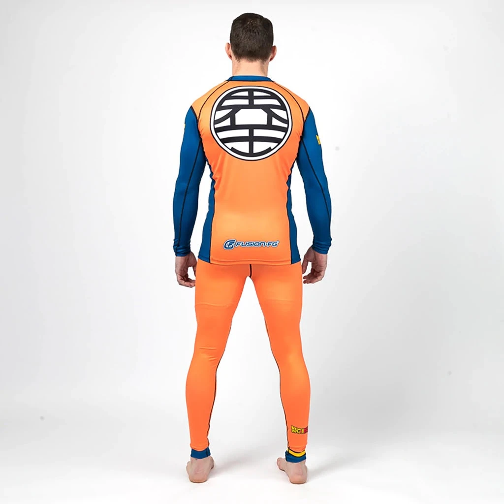 Fusion Fight Gear Dragon Ball Z Goku Mens Spats Pants Compression Fusion Fight Gear Dragon Ball Z Goku Mens Spats Pants Compression -Boxing Equipment Store dragonballzgokuorangespatspants2