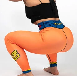 Fusion Fight Gear Dragon Ball Z Goku Ladies Spats Pants Compression -Boxing Equipment Store dragonballzgokuorangespatspants31