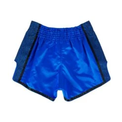 Fairtex Muay Thai Shorts BS1702 Blue/Black -Boxing Equipment Store fairtexcanadabs1702 blue muathaishorts2