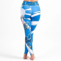 Fusion Fight Gear Chun Li Street Fighter Ladies Spats Compression Pants -Boxing Equipment Store ffg 1009 blue 06