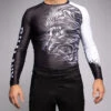 Phalanx Lionheart White Long Sleeve Rash Guard -Boxing Equipment Store phalanxbjjcanadajiujitsulionheartblacklongsleeverashguard