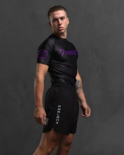 Phalanx Solider One Ranked Brown Short Sleeve Rash Guard -Boxing Equipment Store phalanxbjjcanadajiujitsurankedshortsleeverashguardpurple1