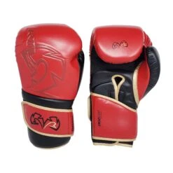 Rival Boxing RB80 Impulse Training Bag Gloves Red/Black/Gold -Boxing Equipment Store rivalrb80vsparringglovesredblackgold11