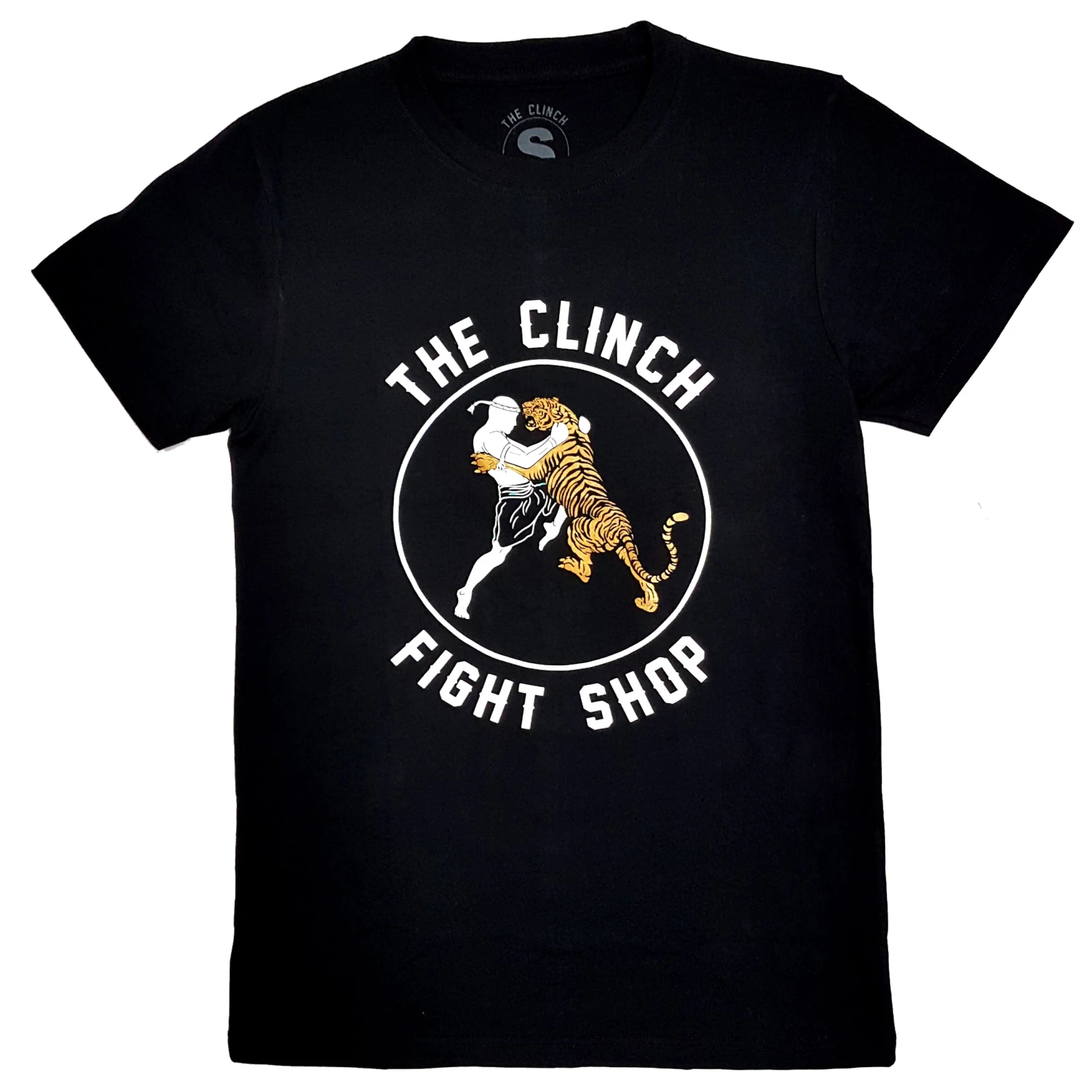 The Clinch Fight Shop Logo Tiger Black/Gold T-Shirt The Clinch Fight Shop Logo Tiger Black/Gold T-Shirt -Boxing Equipment Store tigerlogo1