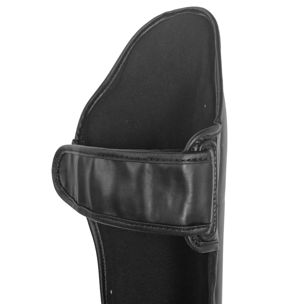 Windy Muay Thai Leather Shin Guards LPL-3 Black Windy Muay Thai Leather Shin Guards LPL-3 Black -Boxing Equipment Store windymuaythaileathershinguardscanadalpl3two